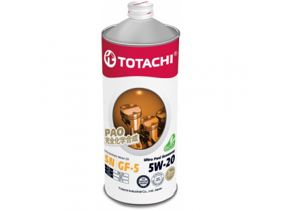 Масло моторное TOTACHI Ultra Fuel SN Синтетика 5W20 1л