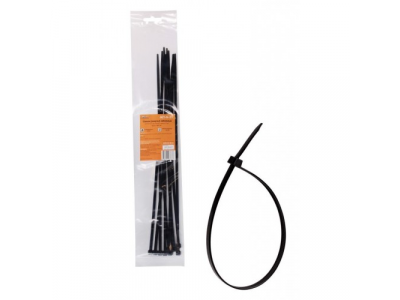 Стяжки (хомуты) кабельные 4,8*350 мм, пластиковые, черные, 10 шт. AIRLINE